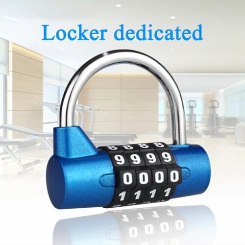 New 2021 Mini 4-digit U-shaped Lock Metal Gym Dormitory Locker Door Lock Drawer Toolbox Door Anti-theft Password Lock Padlock
