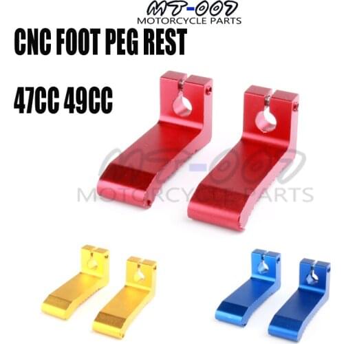 CNC NEW 43CC 47CC 49CC foot pegs rest MINI POCKET ROCKET PIT PRO BIKE mini kids foot peg