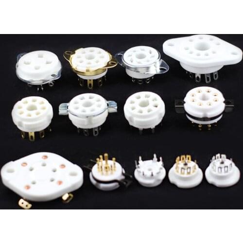 Gold-plated Vacuum Tube Seat Frame PCB Board Small Nine Pin Big Eight Pin Tube Cap Tube Seat