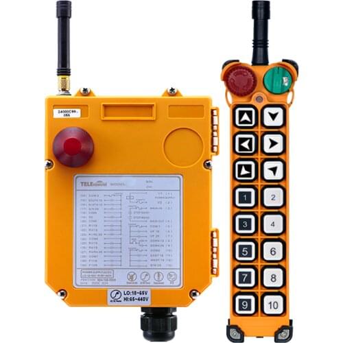 UTING TELEcontrol 36V 220V 380V AC Industrial Hoist Crane Remote Control F27-16S F24-16S 16 Single Speed Buttons Lift Crane