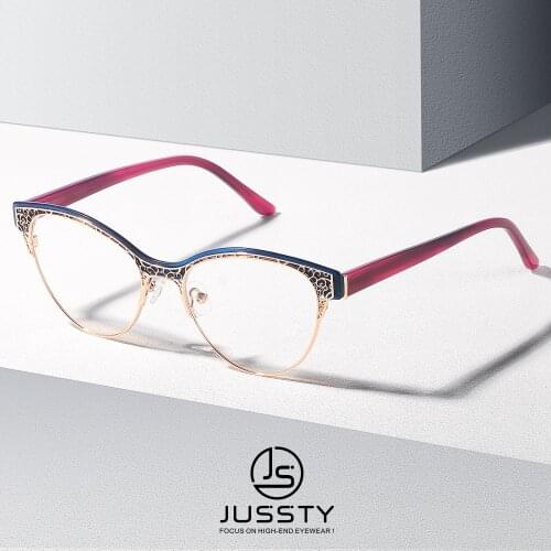 Luxury Retro Cat Eye Optical Glasses Frame Women Carved Design Acetate Myopia Eyeglasses Frame Ladies Prescription Spectacles