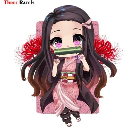 Three Ratels FC360 Cute Cartoon 3D Stickers For Car Laptop Anime Decal