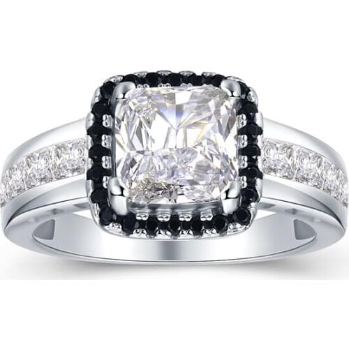 BLACK AWN 2021 New Fashion Anillos Mujer 925 Sterling Silver Jewelry Trendy Wedding Rings for Women Engagement Ring Luxury C214