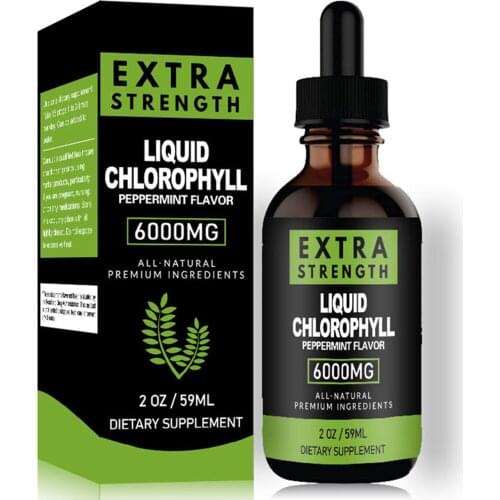 Chlorophyll Liquid Extract Dietary Supplement Liquid Chlorophyll Drops Supplement for Skin Care Hair Care Detox Skin Oil