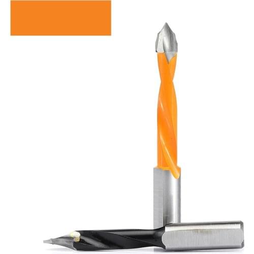 1pc Tungsten Carbide Alloy Drill Bit Woodworking Through Hole Drill CNC Router Bit Drill Resistant Dia.5-10mm Hole Making Drill