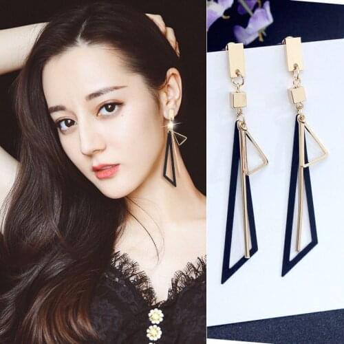 2021 Korea Yangtze River Delta Tassel Drop Earrings Geometric Acrylic Earrings Womens Gift Party Wedding Jewelry Accessories