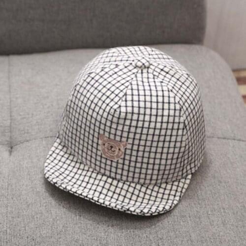 2021 New Summer Newborn Baby Girl Boy Sun Hat Beret Hat Cartoon Striped Bear Snapback Baseball Cap Toddler Baby Hats Bucket Caps