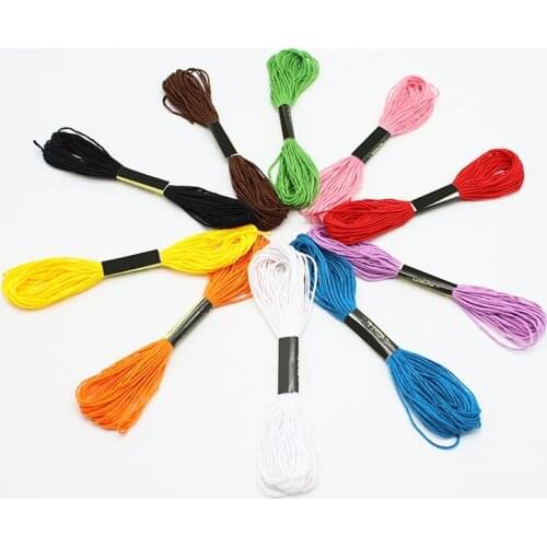5 Pcs Embroidery Floss Cross Stitch Cotton Embroidery Thread Floss Sewing Skeins Craft
