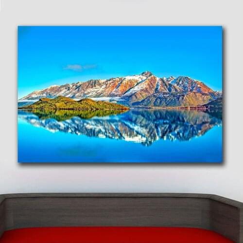 Large size Printing Oil Painting beautyful blue serenity wall art canvas print pictures for living room and bedroom No Frame