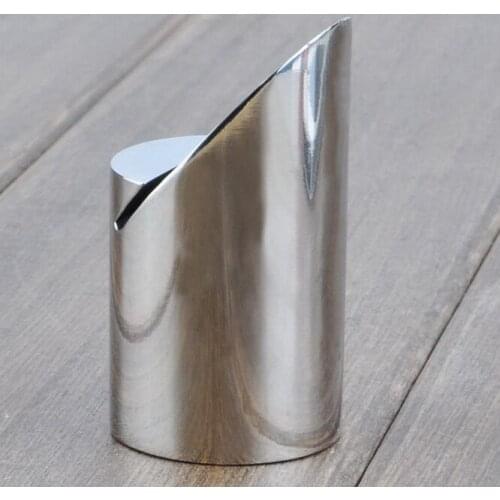 Stainless steel cylindrical Business metal card holder Restaurant restaurant table stand menu holder