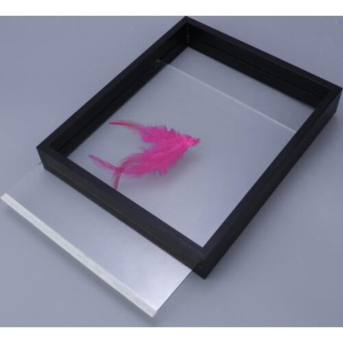 3D Albums Floating Frame Holder Shadow Box Medal Rings Jewelry Display Case