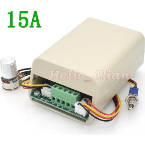 Max 15A DC 5V-36V Brushless Motor Controller Brushless Fan Controller CW CCW Reversible Switch for 3-phase DC Brushless Motor