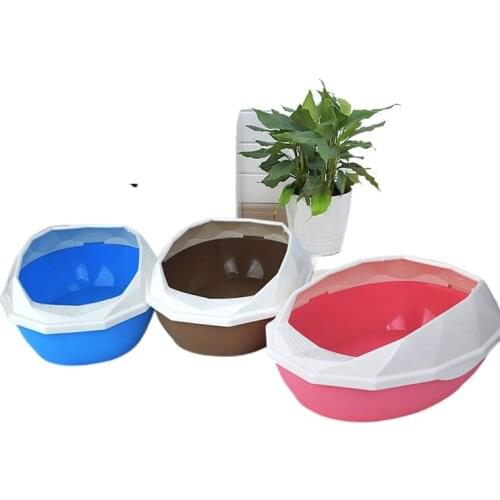 Pet Dog Toilet Bedpan Cat Litter Box Semi-Closed Sand Basin Cat Dog Tray Teddy Anti-Splash Toilette Puppy Cat Indoor Home Plasti