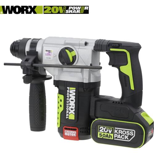 WORX Electric Hammer WU389 Industrial Grade Multifunctional Drill 20V Lithium Battery