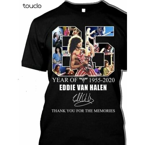 Eddie Van Halen guitar RIP 1955 2020 signature thank you for memories shirt