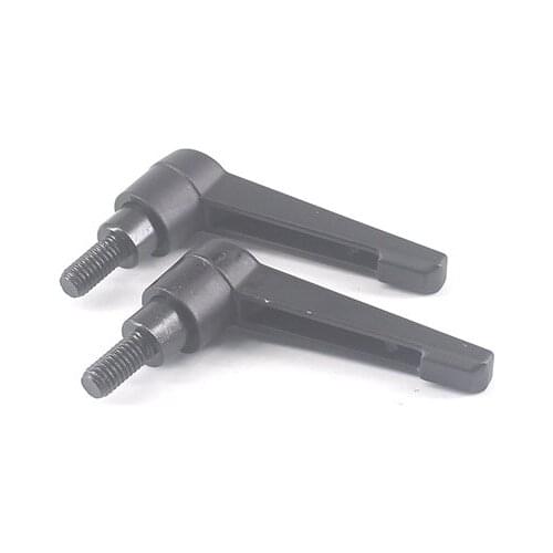 5pcs M4 Male Thread Adjustable Handle Knob 10/20/35mm Thread Length Machinery Clamping Lever Metal Clamping Handles Lever