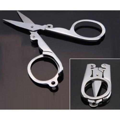 Stainless fold portable Mini small Edc scissor steel hike tijera tesoura pocket first aid kit tool utility gadget