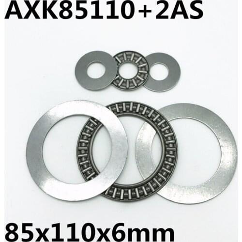 2pcs AXK85110+2AS Thrust Needle Roller Bearing 85x110x4 mm Thrust Bearing Brand New High quality