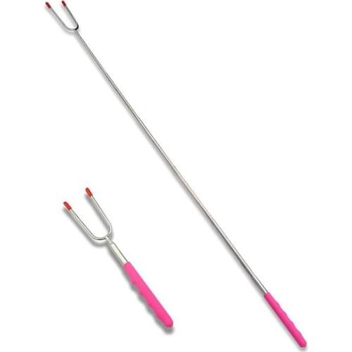 Fork for Barbecue Reusable Grill Stainless Steel Skewers Shish Kebab BBQ Camping Flat Forks Gadgets Kitchen Accessories Tools