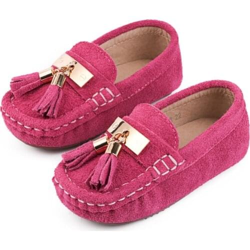 High Quality Girls' Loafe Shoes Leather 2021New Baby Single Shoes Soft Sole Childrens Shoes little boy spring and Autumn
