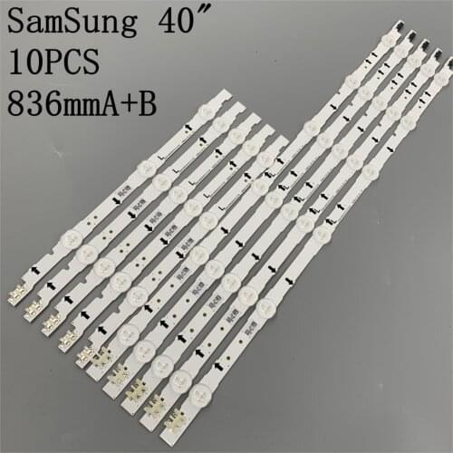 1set=10PCS LED backlight strip for Samsung UE40H6200 D4GE-400DCA-R2 R1 400DCB-R2 R1 BN96-30450A 30449A BN96-38890A 38889A 30417A