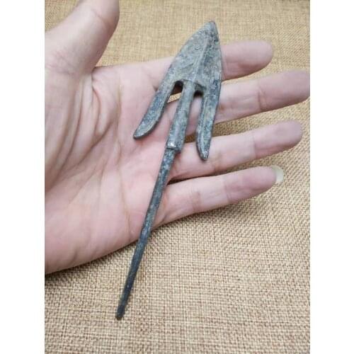 10 pieces )China ancient Bow and arrow head sword collection copper statue