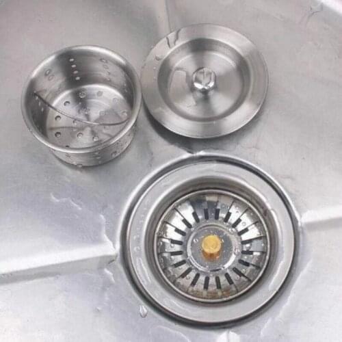 2pcs Kitchen Sink Strainer Bath Basin Drain Filter with Large Wide Rim Catcher Cover Cap Plug Floor drain Anti-clogging E11803