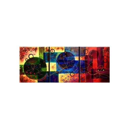 3pcs Hand Painted Oil Painting-Modern Canvas Art Wall Decor-Beginning Of The Galaxy I