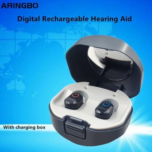 4 Channel Rechargeable Hearing Aid Audifonos Portable Sound Amplifier Invisible Adjustable Hearing Device Digital Hearing Aids