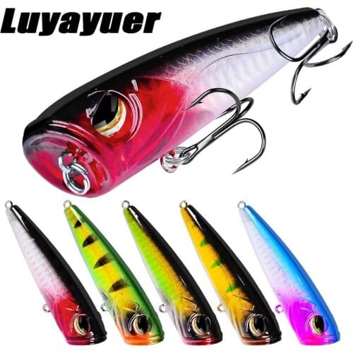5Pcs Set Of Popper Fishing Lure 8.2cm 13g Plastic Wobbler Isca Artificial Baits Fishing Tackle Top Water Lure Crank Bait Tackle