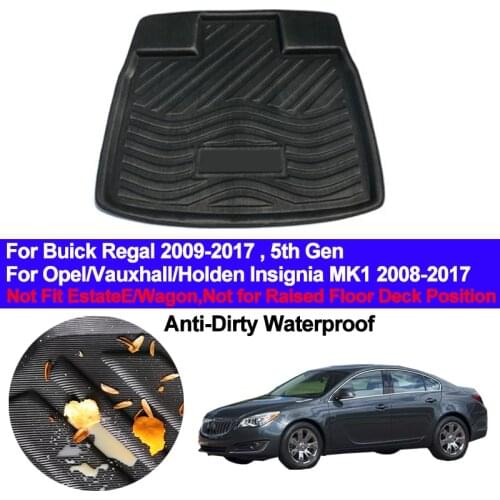 Car Rear Trunk Luggage Mat Cargo Tray Boot Liner For Buick Regal 2009 - 2017 For Opel Vauxhall Holden Insignia MK1 2008 - 2017