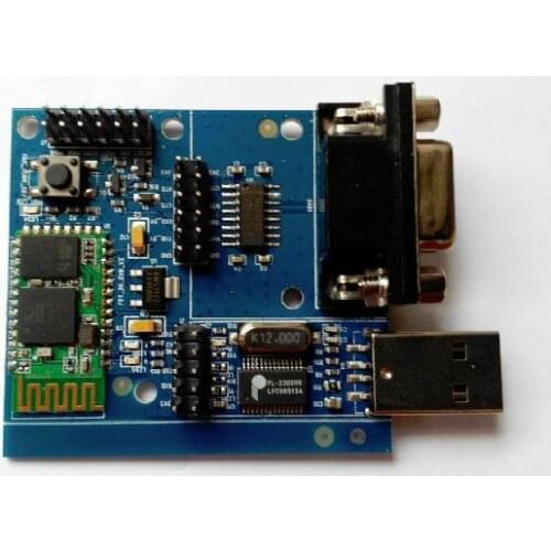 Free Shipping! FBT06 Bluetooth serial module USB/RS232 dual interface Demo version master-slave integrated