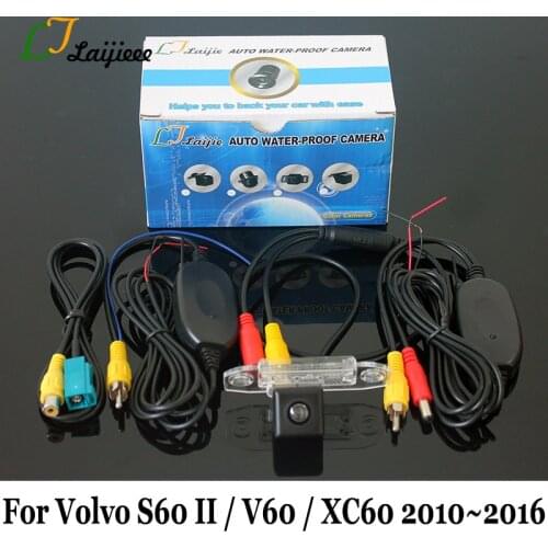 Wireless Rearview Camera For Volvo S60 II V60 XC60 2010~2016 / HD Wide Lens Angle CCD Night Vision Vehicle Backup Parking Camera