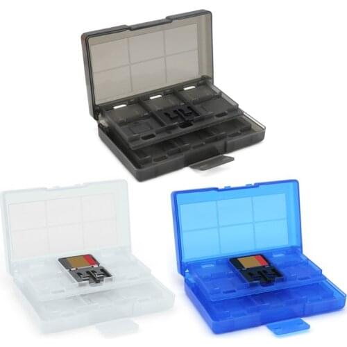 12 + 2 Game Card Carrying Case Memory SD Cards Holder Box Cartridge Organizer Protector for N-intendo Switch