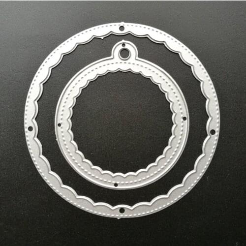 Meta inside Scallop circle tags Cutting Dies Stencils for DIY Scrapbooking/photo album Decorative Embossing DIY Paper Cards