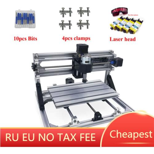 DIY mini cnc 3018pro 2418pro 1610pro wood laser engraving machine pcb milling laser marking power 15w 10w 7w 5.5w 3500mw 2500mw