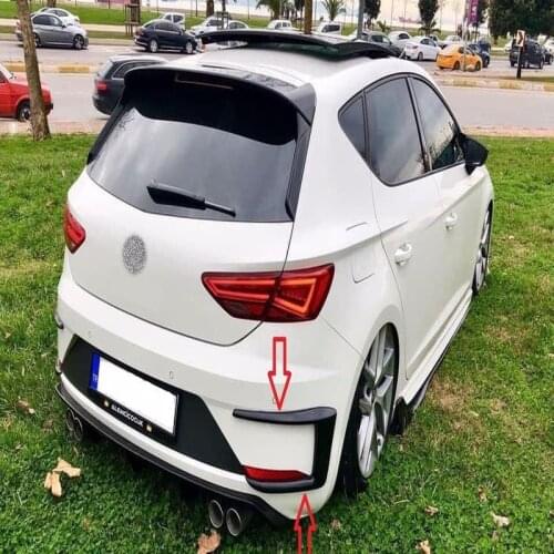 Bumper snow holder eyebrow Fit For For R400 MK3 For Seat Leon 5F 2017 -2020 ABS plastic piano black exterior accessories Styling