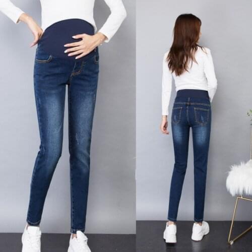 Pregnant Women Jeans Elastic Waist Pregnant Women Pants Spring And Autumn Models Maternity Clothes Pregnant Clothes