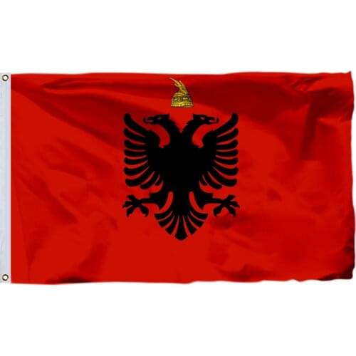Albania_(1934-1939) Flag 3x5ft 90x150cm Custom High Quality Double Sided Printing Banner
