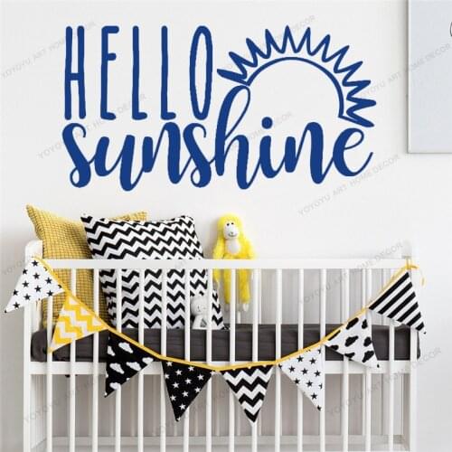 Art Home Sticker Sunshine Quote Wall Decor Removeable Boys Room Poster r Home Mural Kidroom DIY Vinyl Waterproof CX80