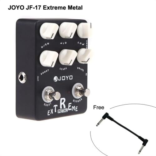 JOYO JF-17 Extreme Metal Electric Guitar Effect Pedal Box 3-Bands Powerful EQ & 6 Knobs Musical Instrument Guitar Accessories
