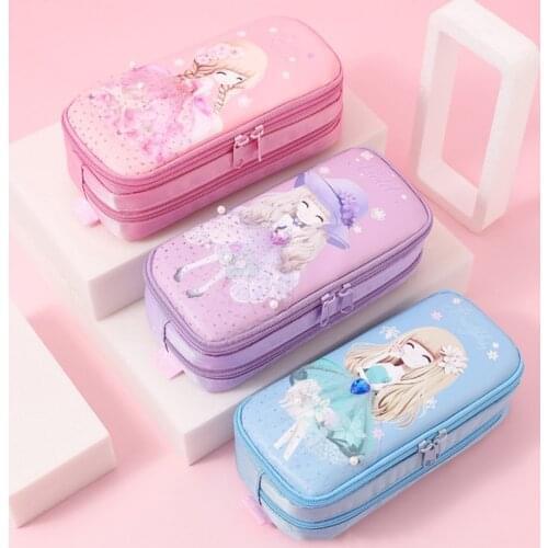 Kawaii Pencil Case Flower Girl Pencil Case School Supplies Estuche Escolar Trousse Scolaire Stationery Large Capacity Pencil Bag
