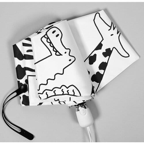 Creative, compact and portable sun umbrella, sun protection and UV protection, female folding sun and rain dual-use sun umbrella