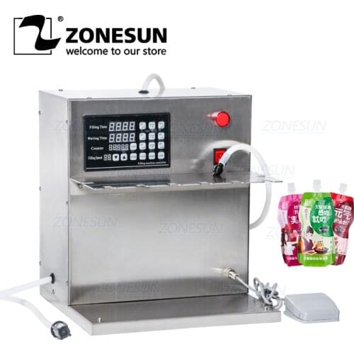 ZONESUN DFGB Compact Precise Numerical Control Liquid Filling Machine Digital Control beverage Filling Machine