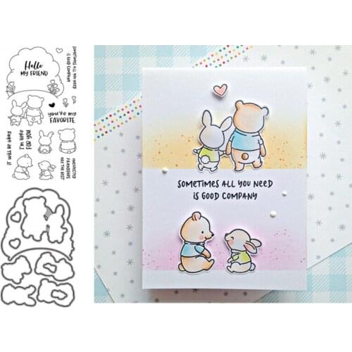 Cute Animal Metal Cutting Dies and Stamps Scrapbooking Handmade Tools Mold Cut Stencil New 2021 DIY Card Make Mould Model Craft