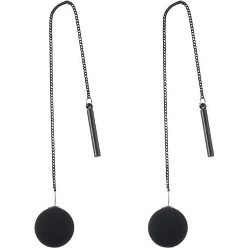 POTCET Korea 2021 Fashion Trend Womens Black Pearl Pendant Earrings Retro Earrings Personality Simple Earrings 2021 Jewels