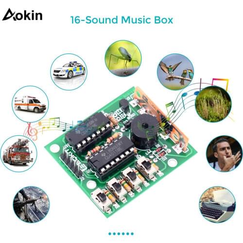 DIY Electronic 16 Music Sound Box DIY Kit Module Soldering Practice Learning Kits for Arduino