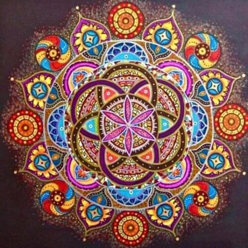 Full 5D DIY Square Round Diamond Painting Mandala Religion 3D Embroidery Cross Stitch Rhinestone Mosaic Home Decor Gift 005