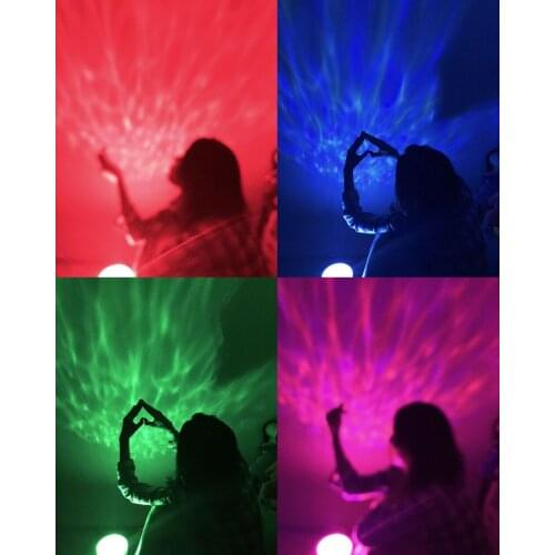 Romanti Sea Waves Ocean Nigh Light Projection Lamp Usb Led Projector With Speaker Mini Aurora Master Novelty Light Wholesale