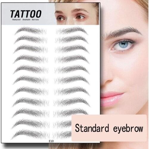 1 long lasting natural false eyebrows composite eyebrow makeup waterproof eyebrow tattoo stickers beauty supplies